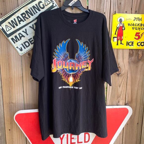 Journey band San Francisco Fest 2016 Booby Brothers and Dave Manson T-shirt - Picture 1 of 8